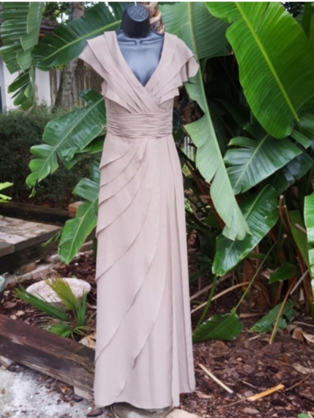 Tiered ruffled formal